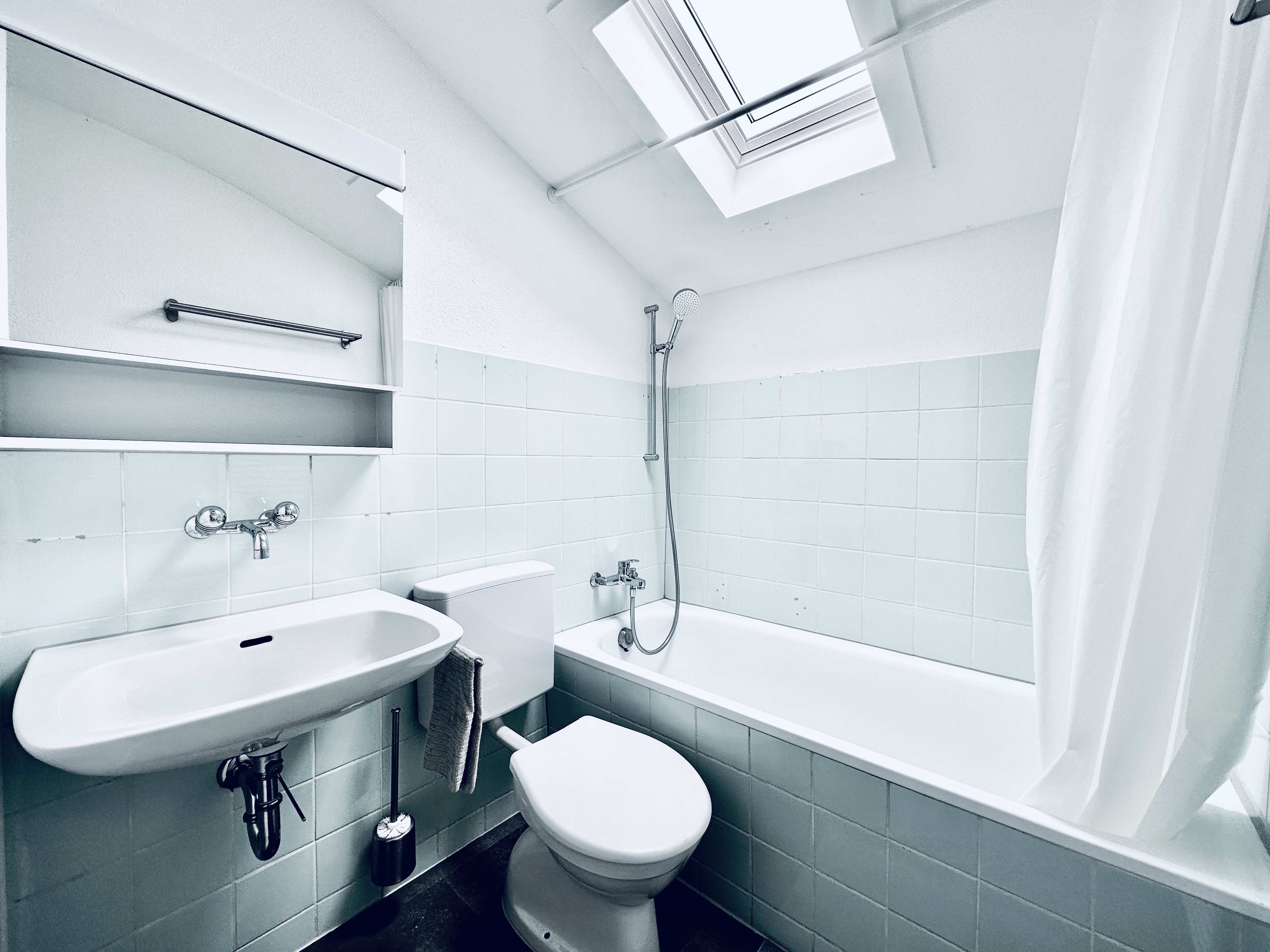 2-Zimmer-Apartment in Deitingen, Badezimmer mit Dusche