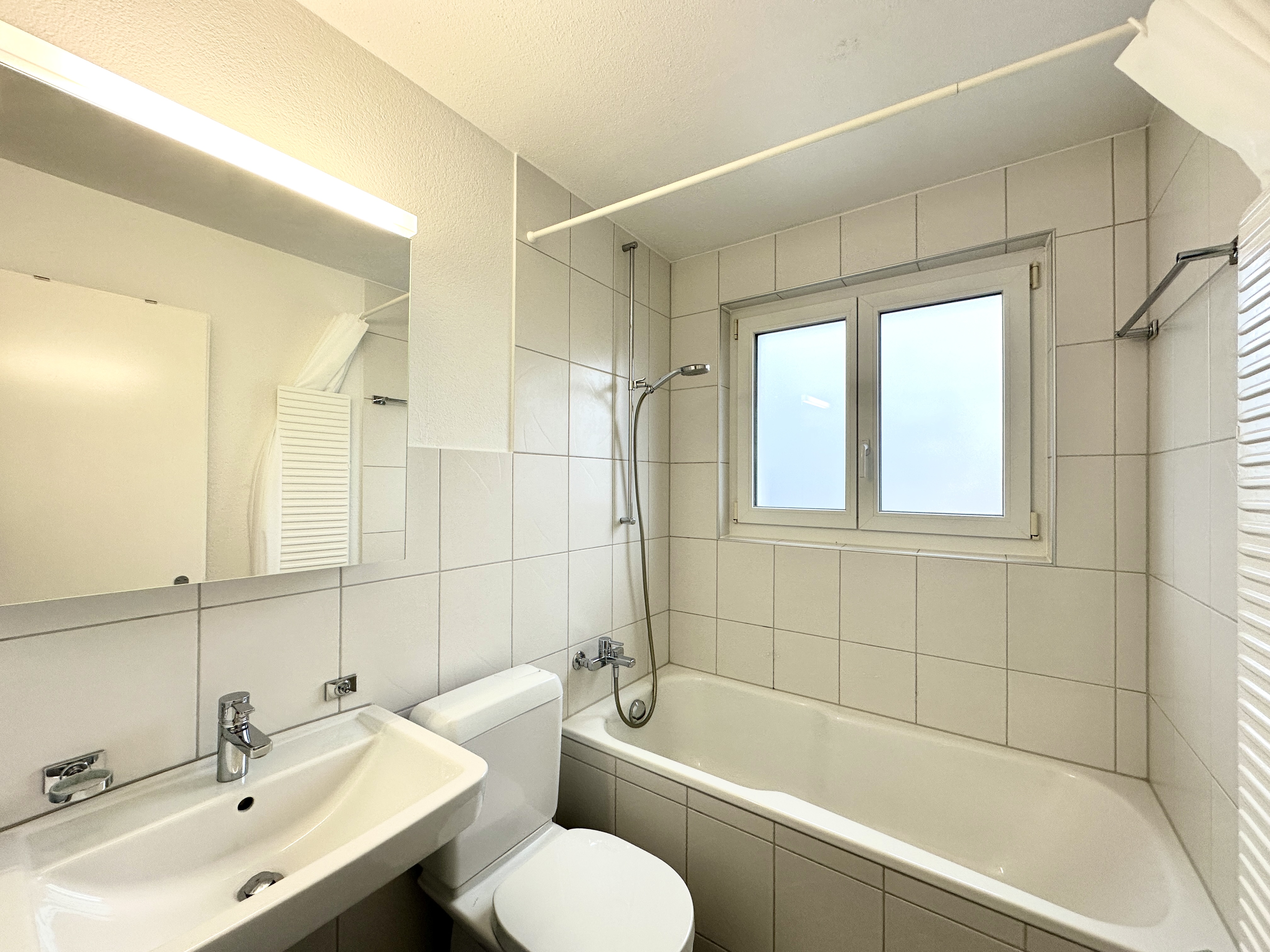 4-Zimmer-Apartment in Deitingen, Badezimmer mit Dusche