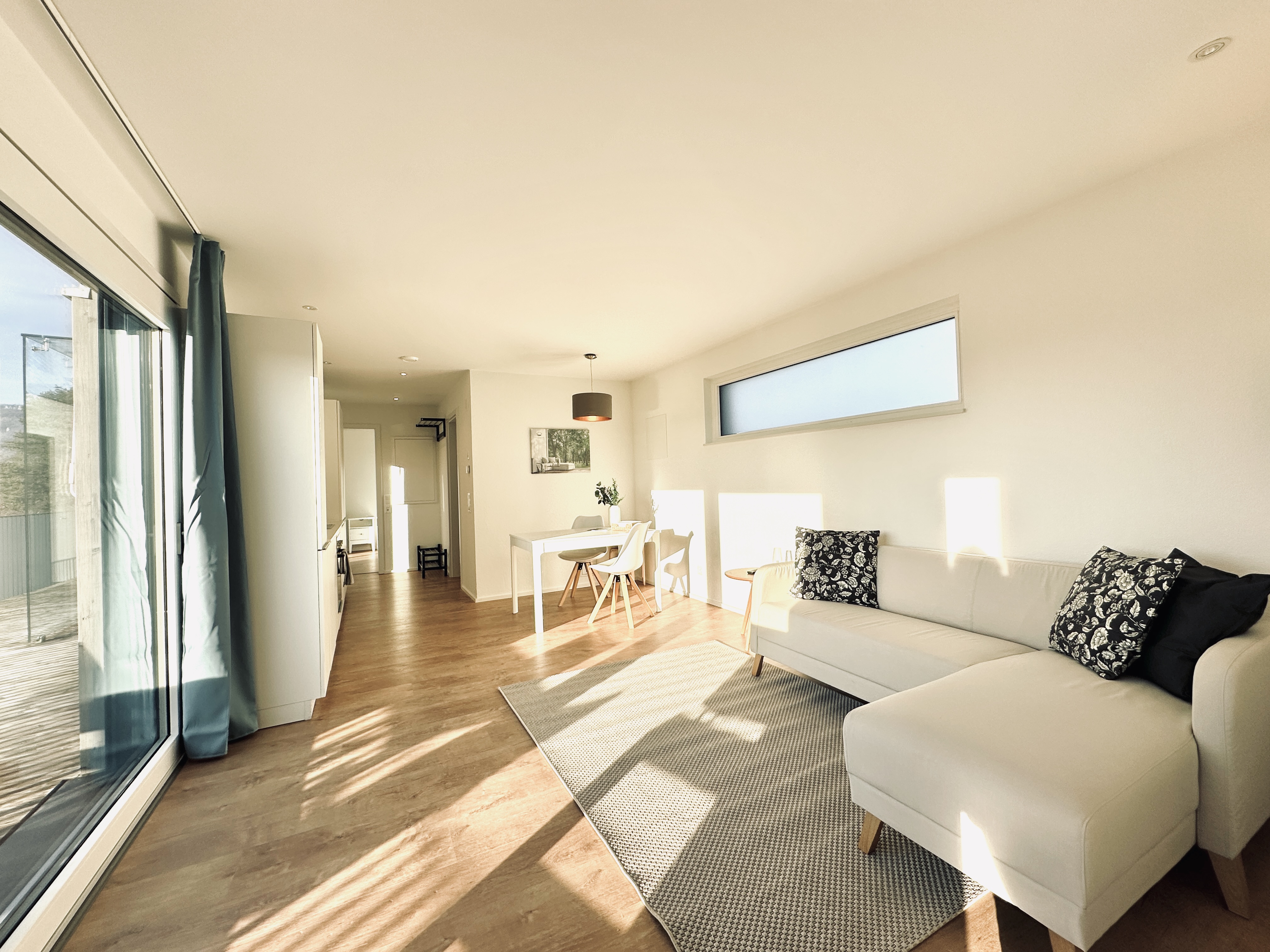 Terrasse beim Tiny House in Deitingen