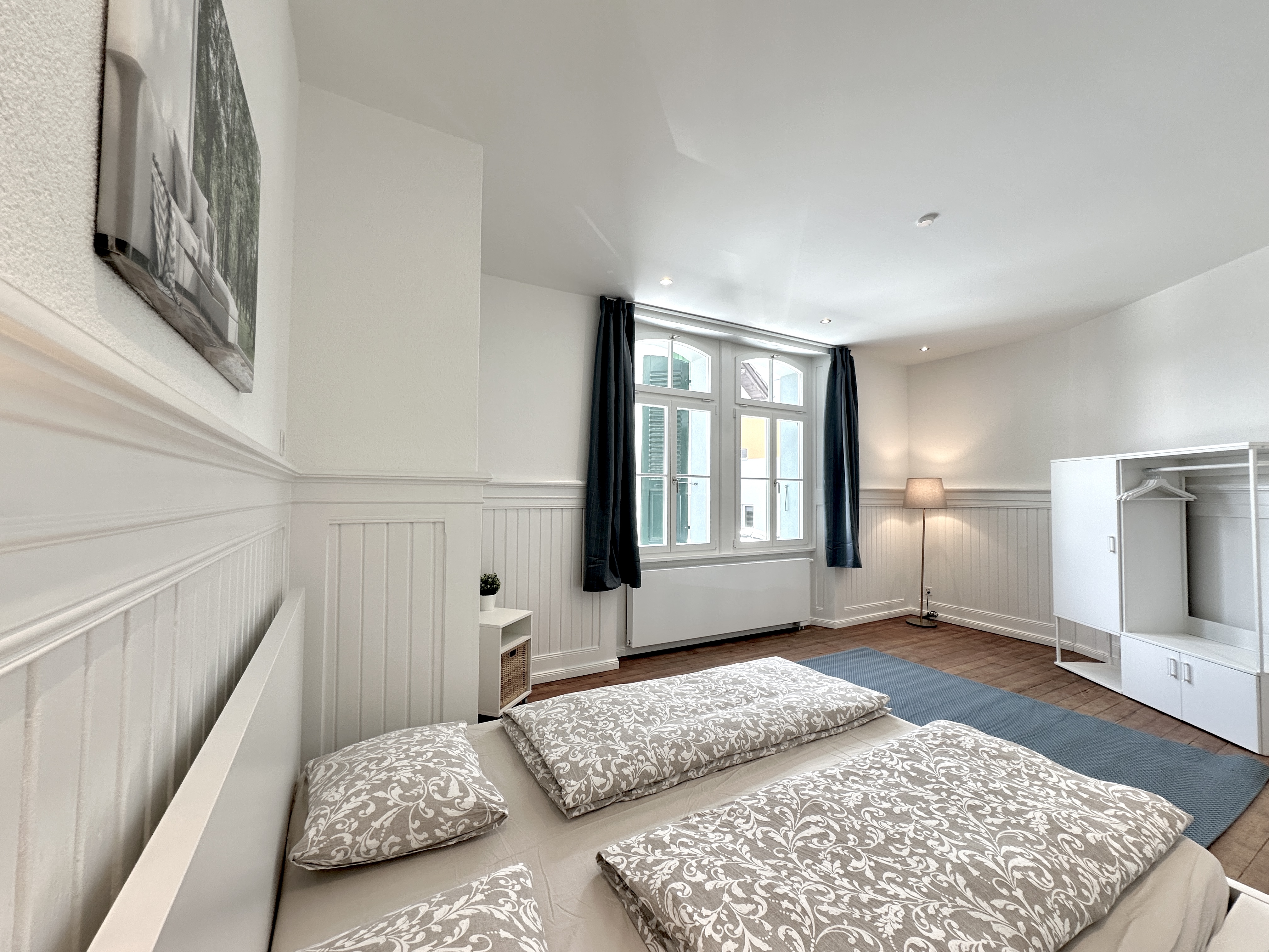 Business Apartment Niederbipp, Schlafzimmer mit Doppelbett