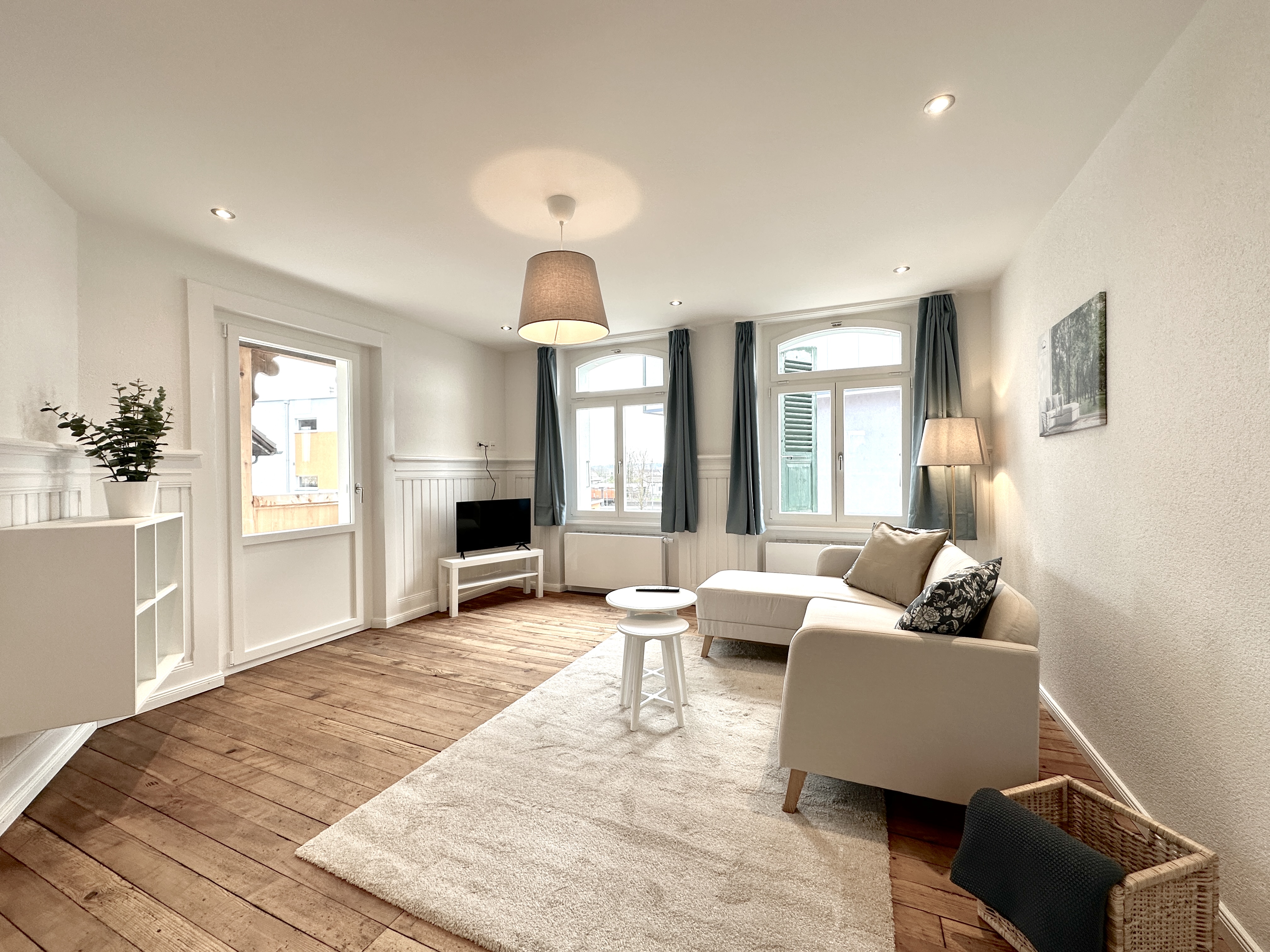 Business Apartment Niederbipp, zweites Schlafzimmer mit Doppelbett