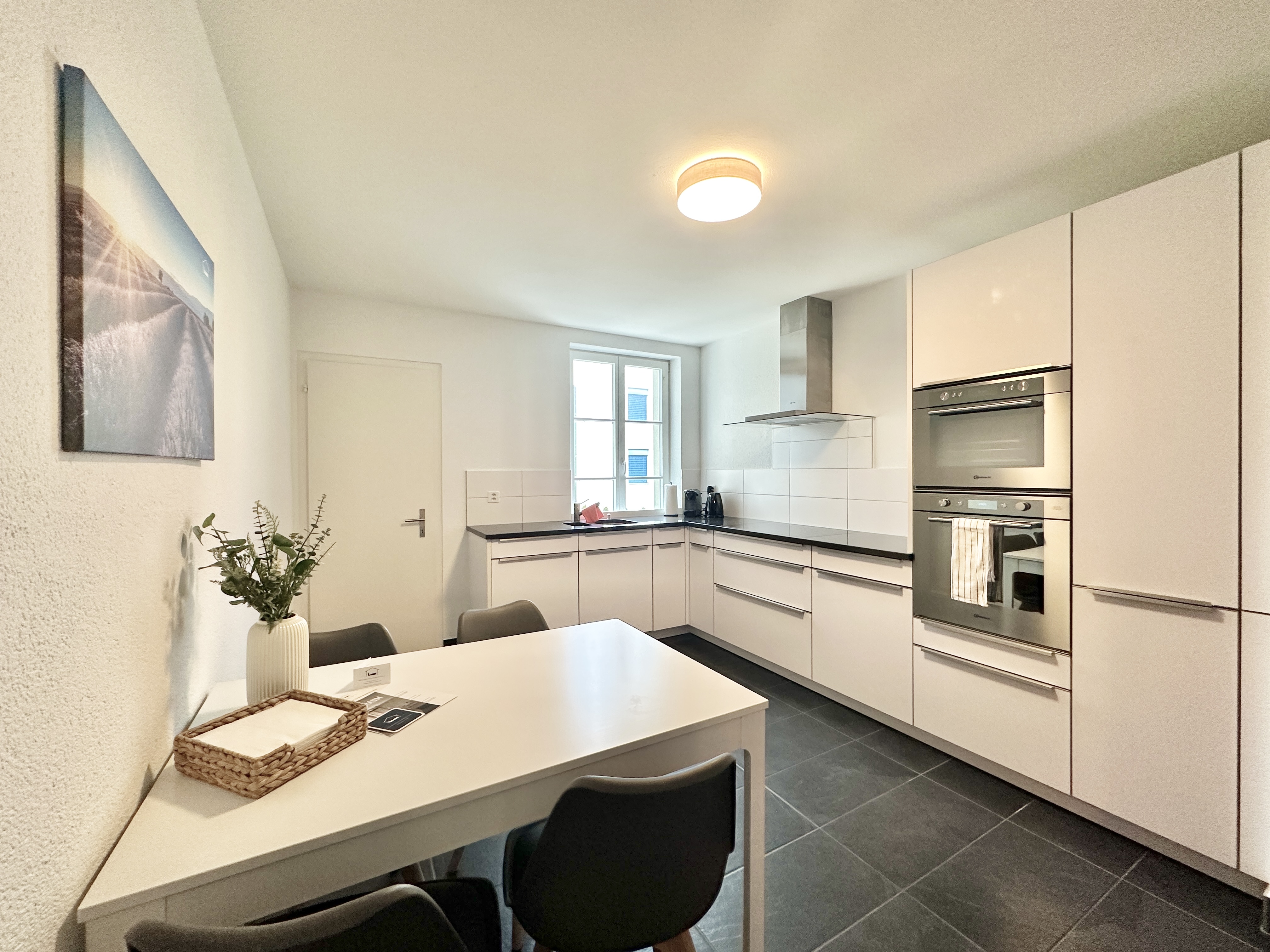 Wohnbereich im Business Apartment Derendingen #3 und #4