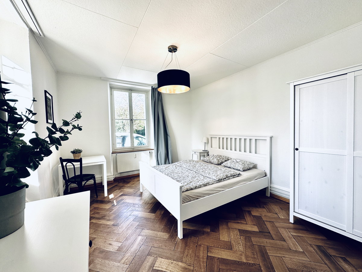 Schlafzimmer im Business Apartment Derendingen